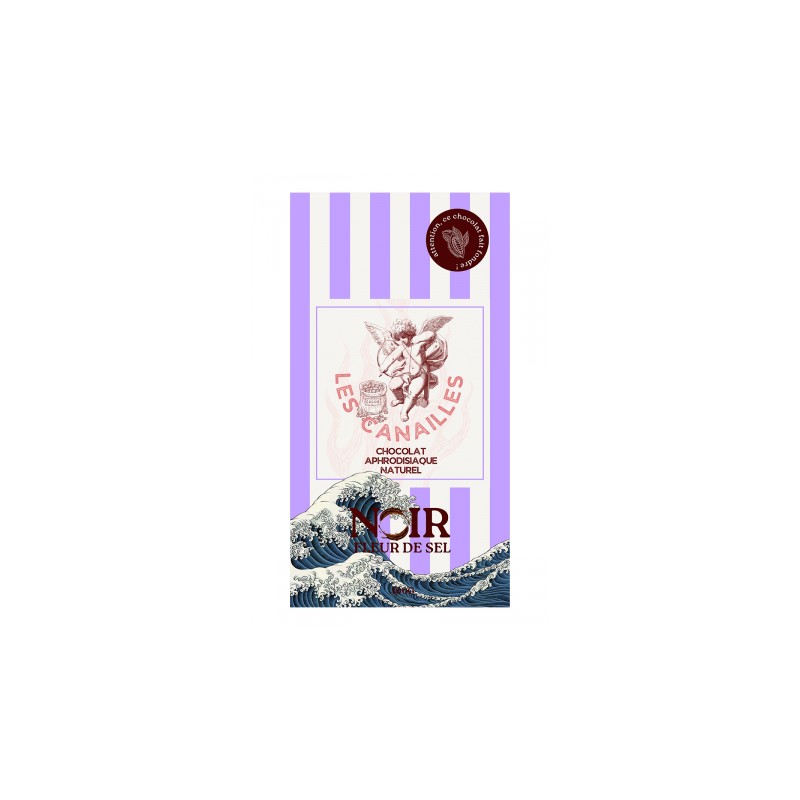 Chocolat noir fleur de sel - Tablette 100g - Les canailles