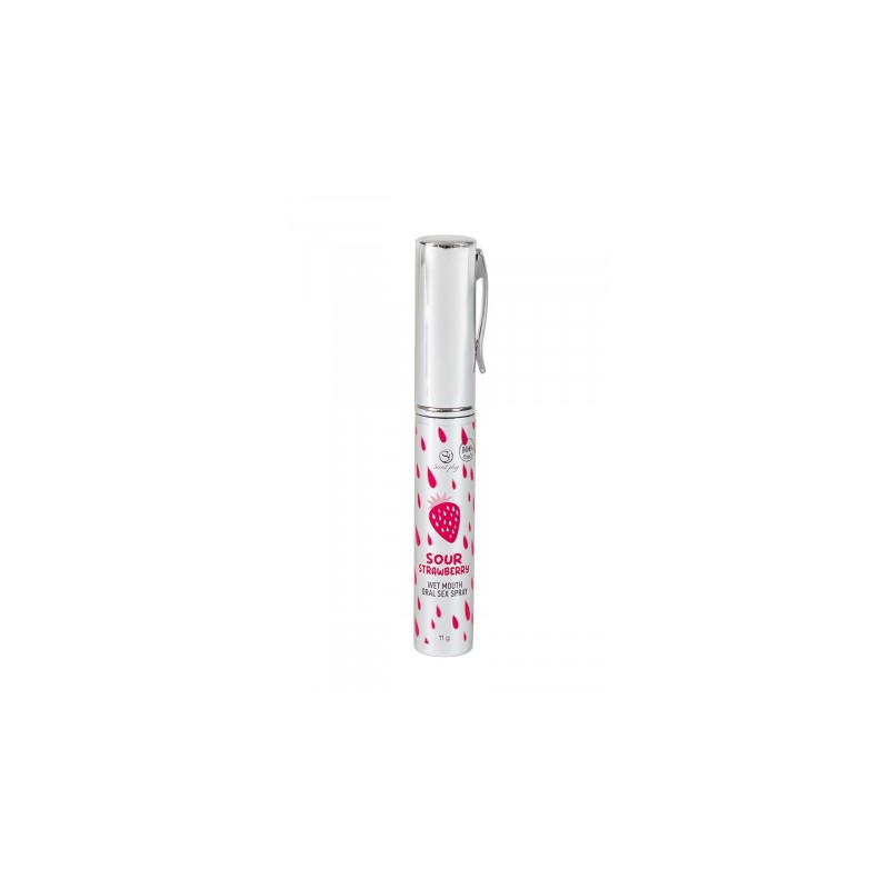 Spray sexe oral et bouche humide à la fraise acide
