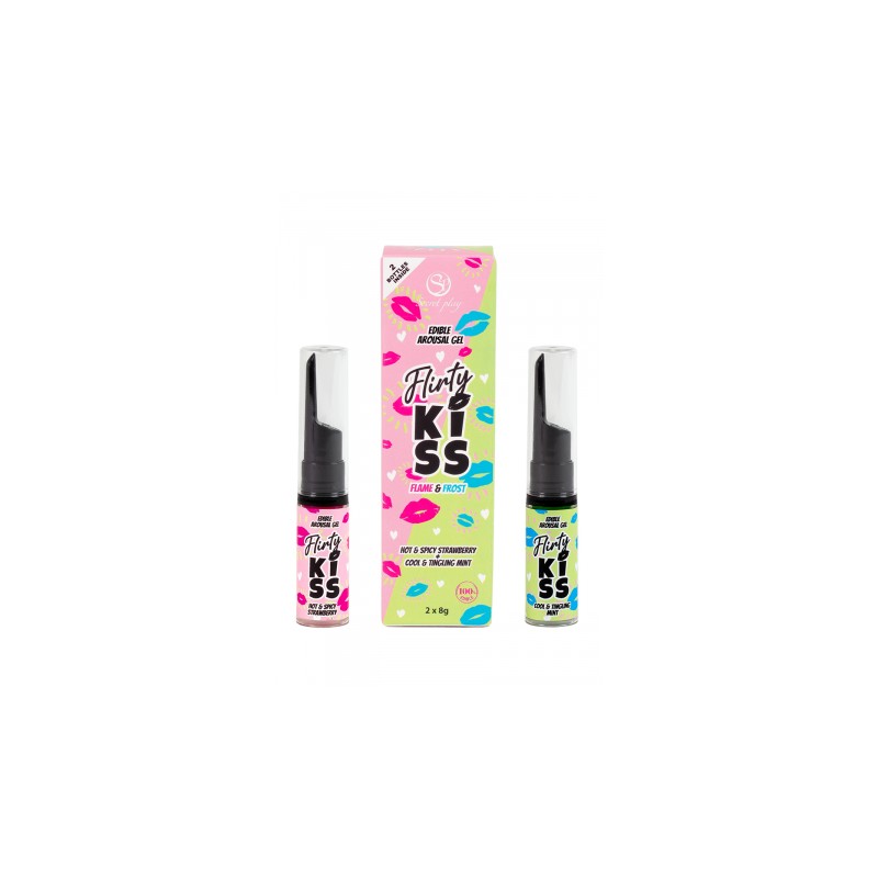 Pack 2 gels pour sexe oral Flirty Kiss - Secret Play
