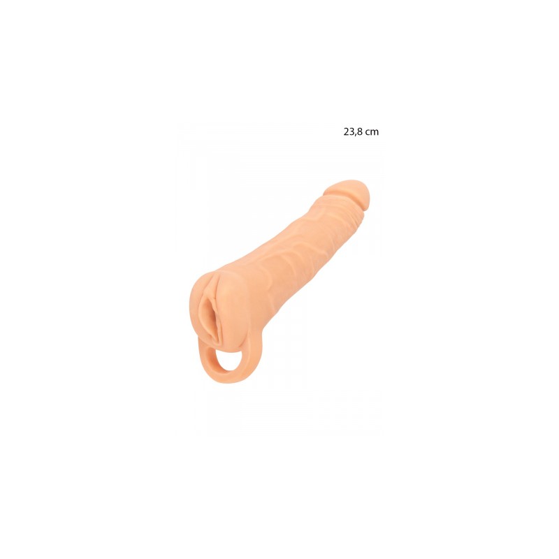 Masturbateur et extension de pénis  23,8 cm - Nature Skin