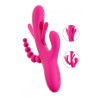 Triple vibro avec langue oscillante - Sweet Smile