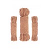 Coffret 3 cordes de bondage Premium - Rosy Gold