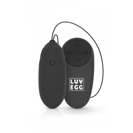 Oeuf vibrant télécommandé noir - LUV EGG