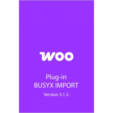Plug-in Busyx Import Woo Commerce V 3.1.3