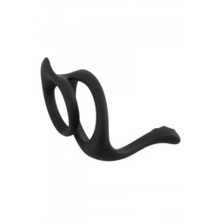 Cock & Ball Ring liquid silicone avec écarteur de périnée - Erecto