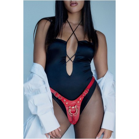 Harnais Fabulous rouge vernis - Strap On Me