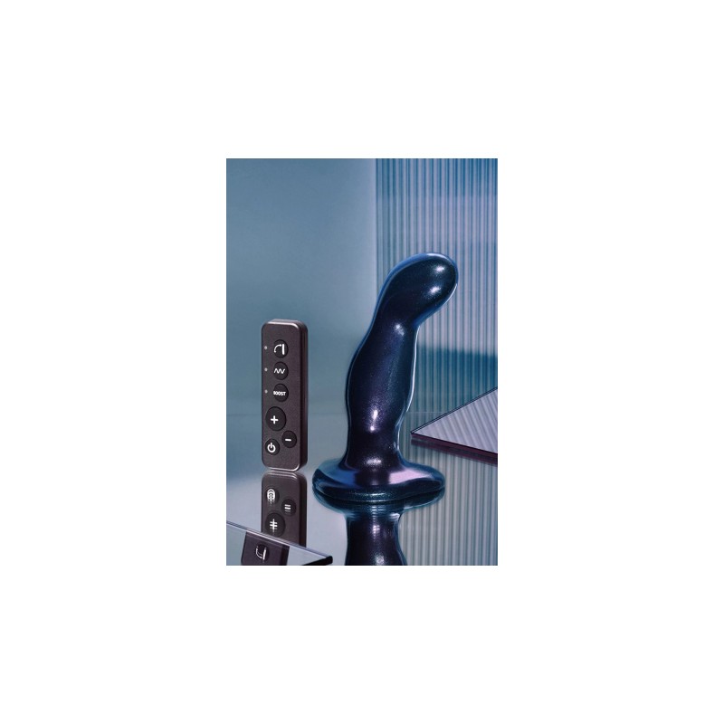 Dildo fingering et vibrant bleu - Strap On Me